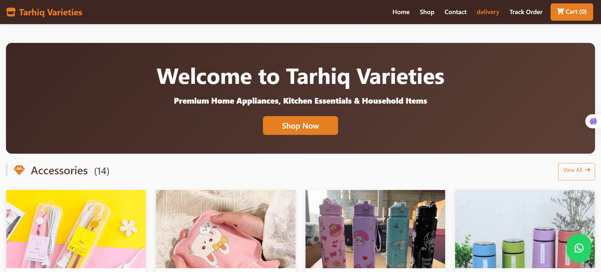A Simple and Clean E-commerce Platform for Tarhiqvarieties